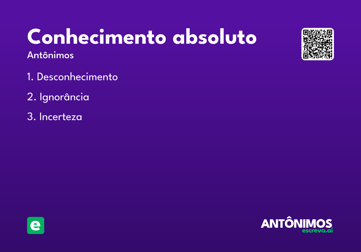 conhecimento absoluto