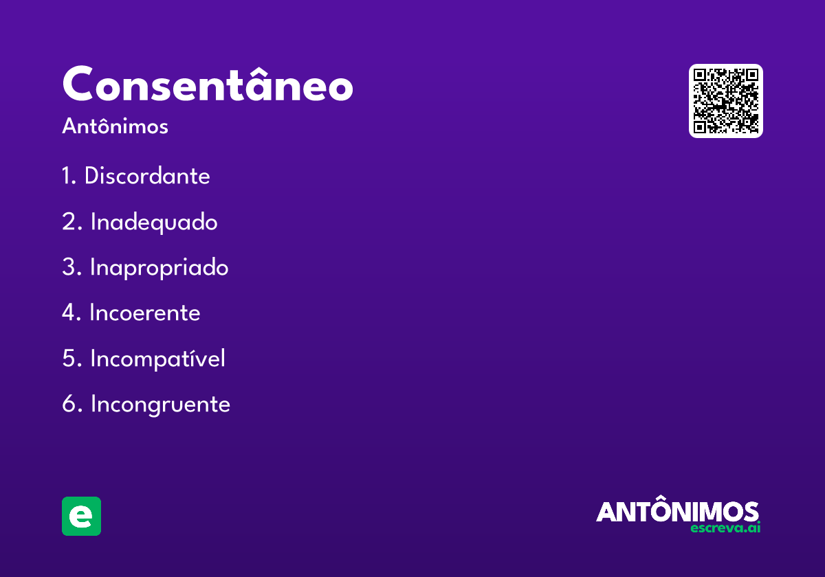 consentâneo