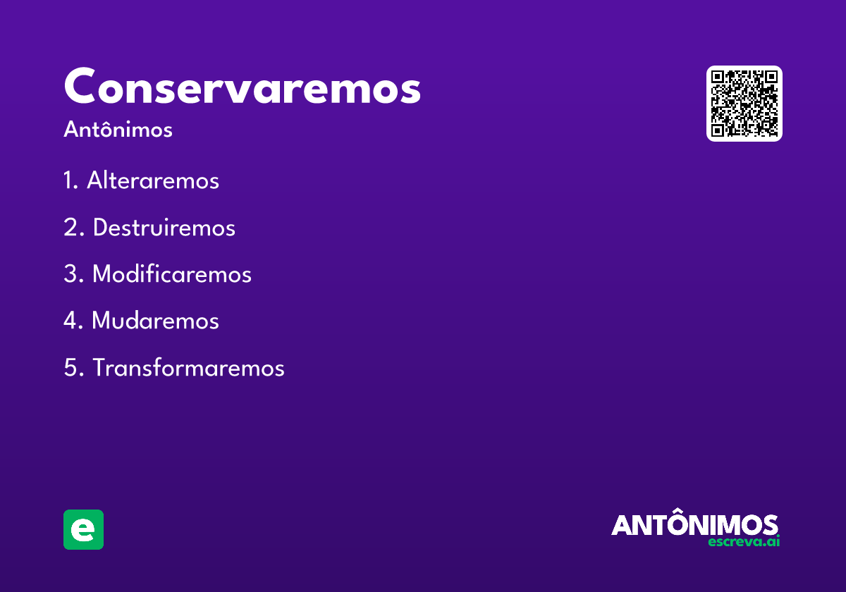 conservaremos