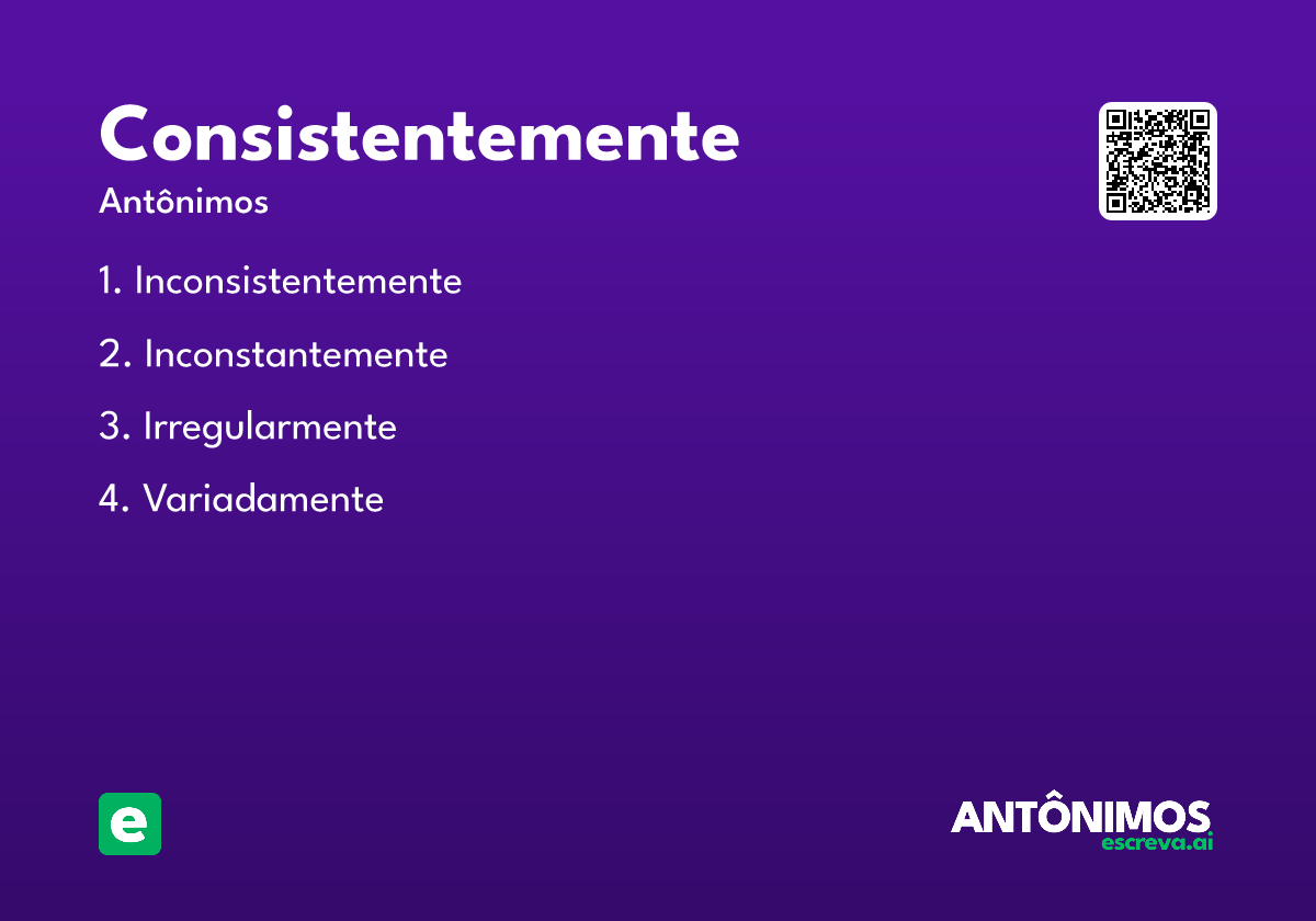 consistentemente