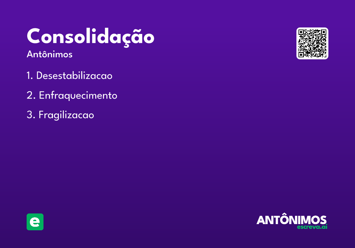 consolidação