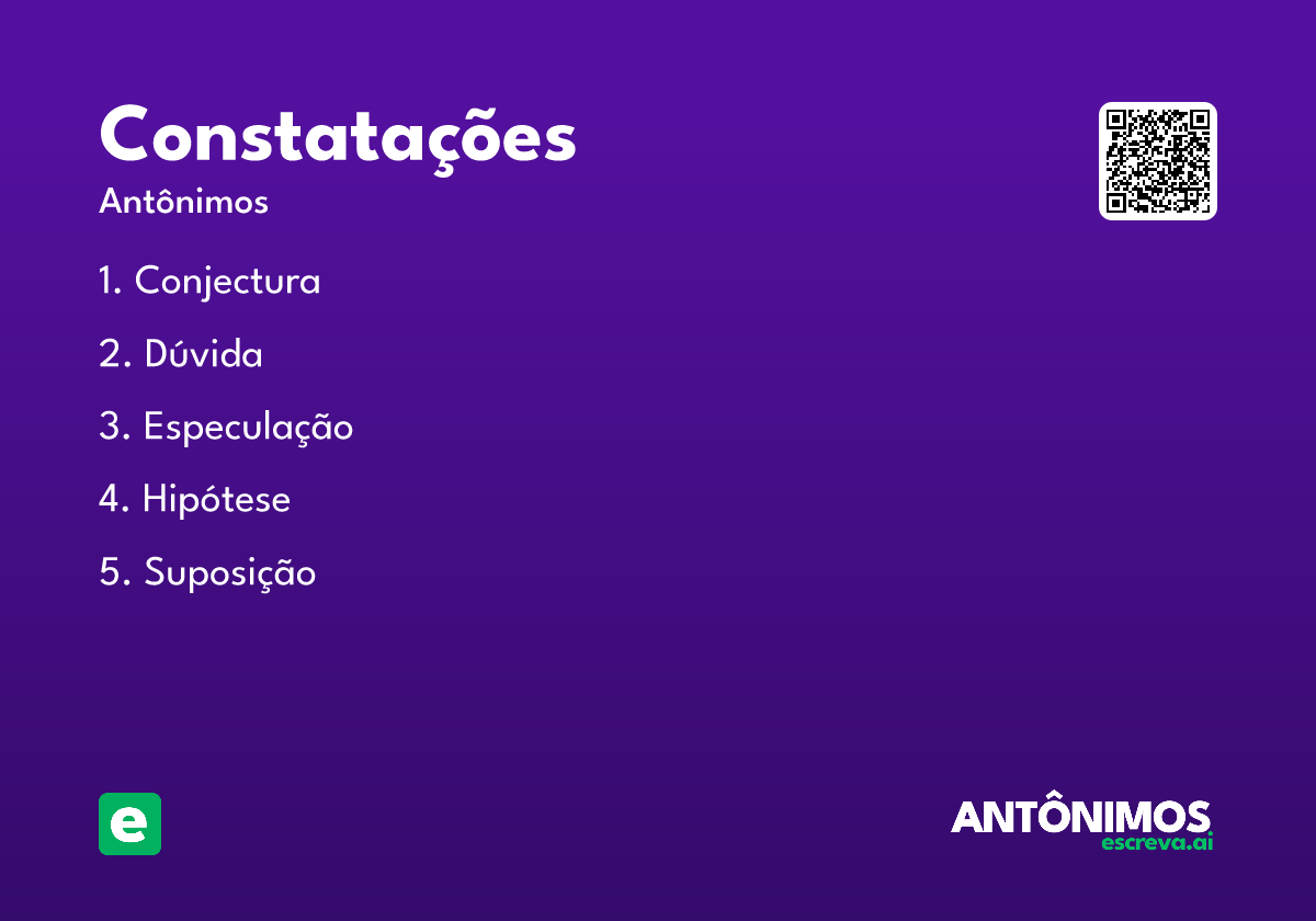 constatações