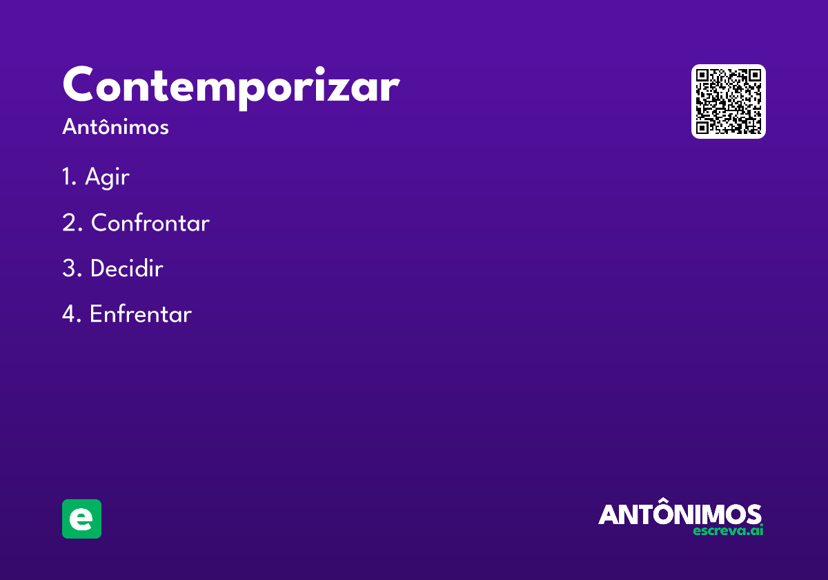 contemporizar
