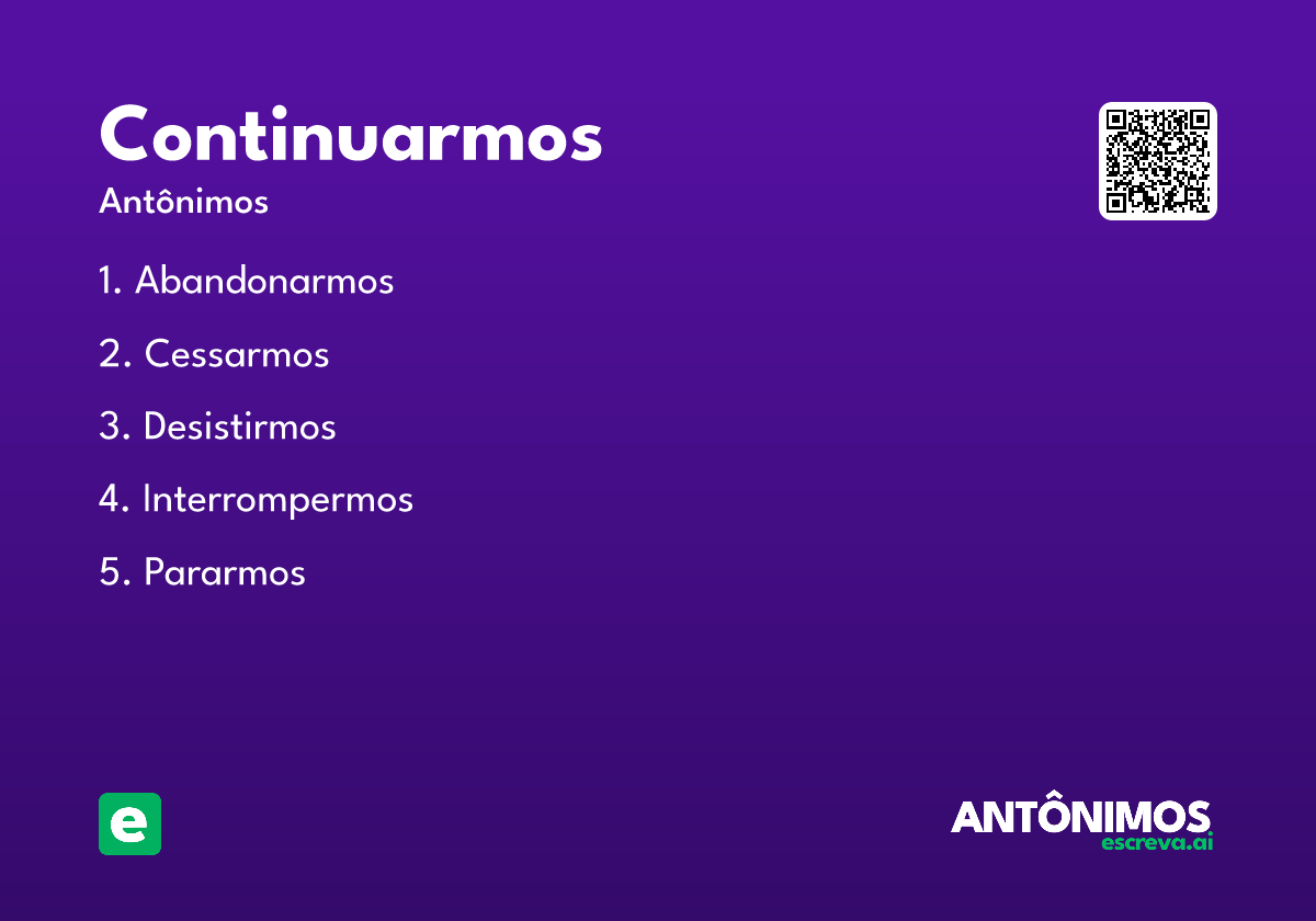continuarmos