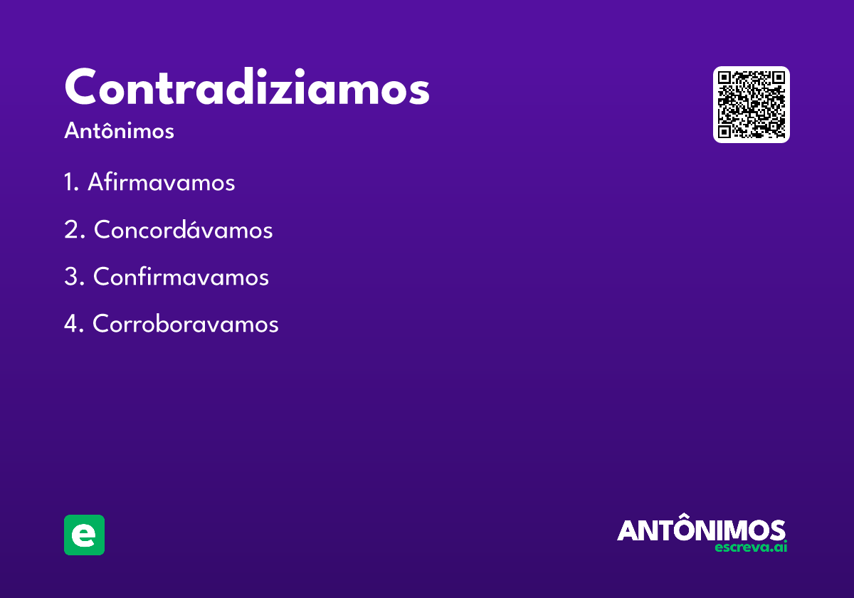 contradiziamos
