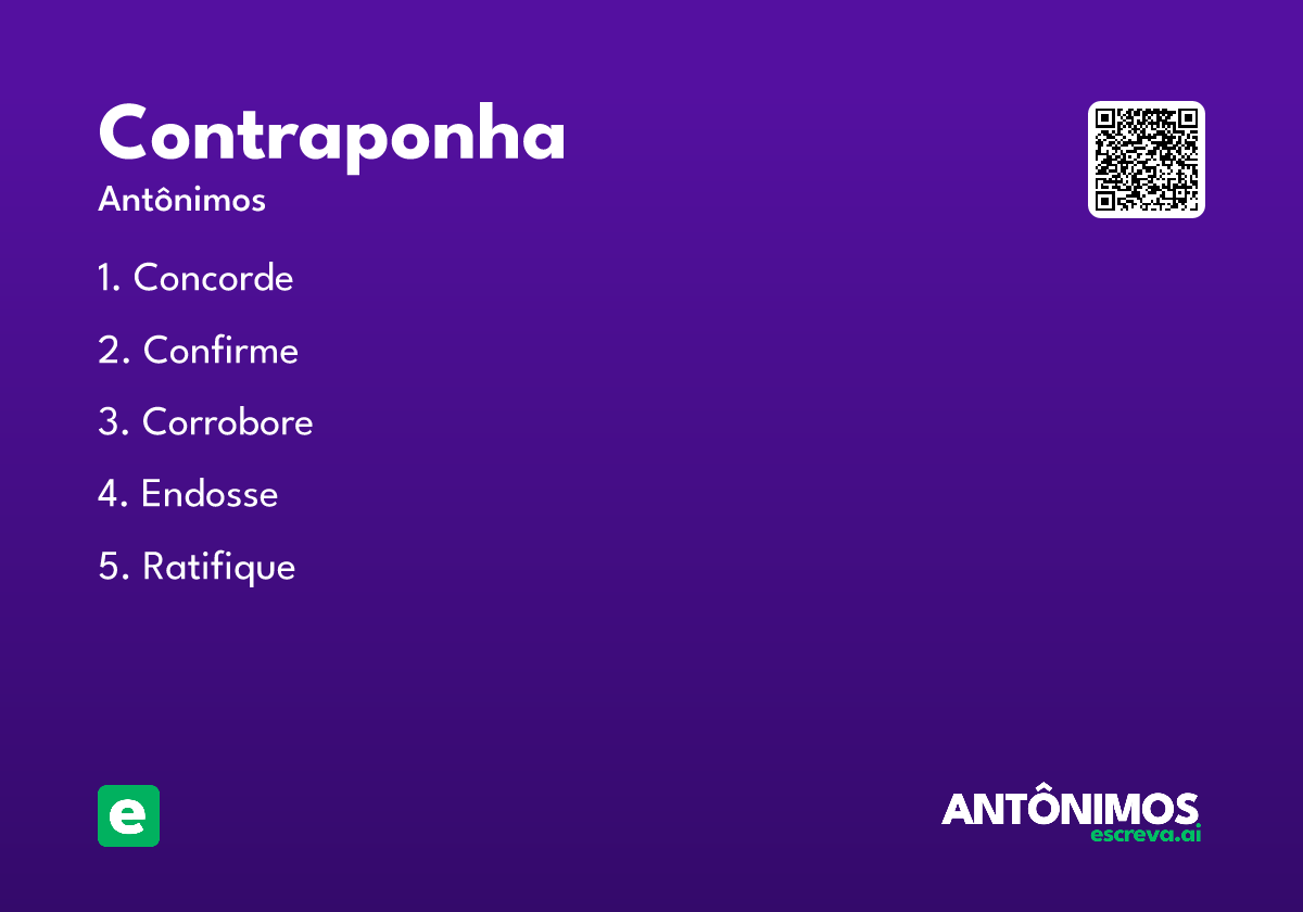 contraponha