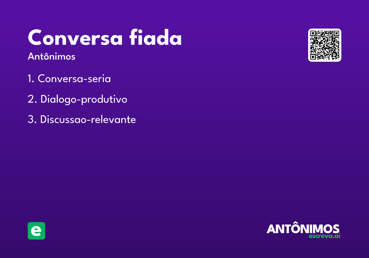 conversa fiada