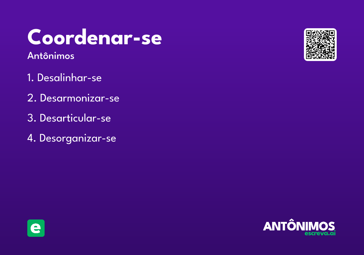 coordenar-se