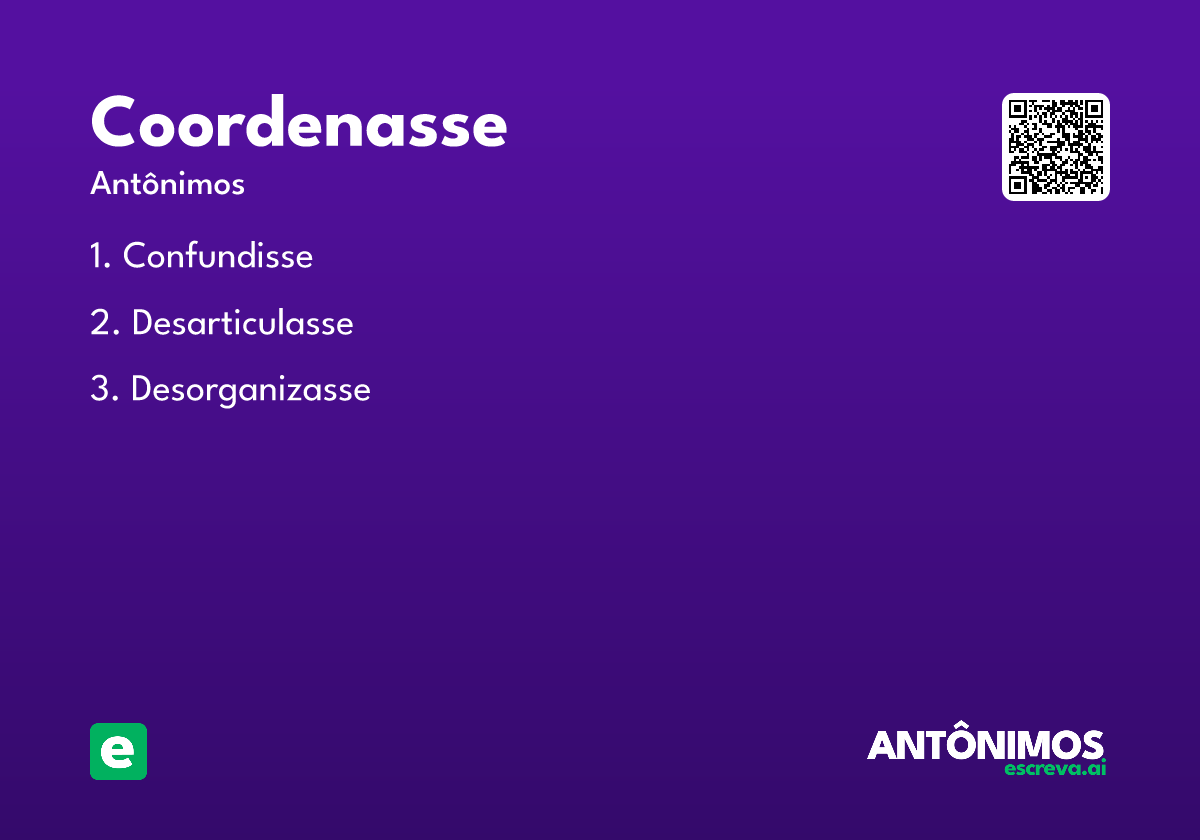 coordenasse