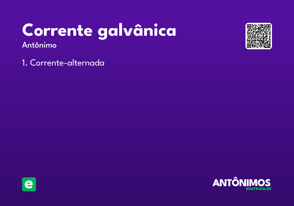 corrente galvânica