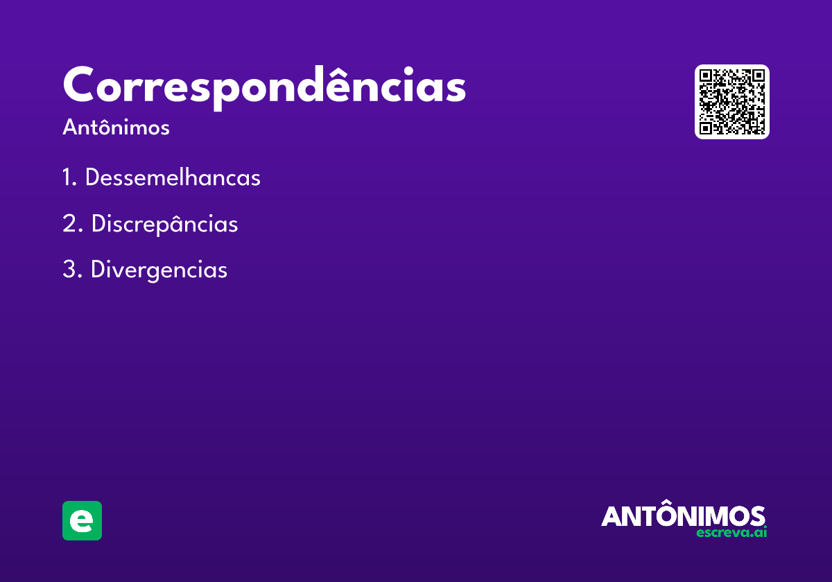 correspondências