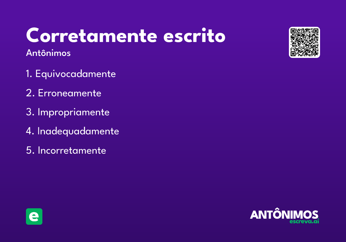 corretamente escrito