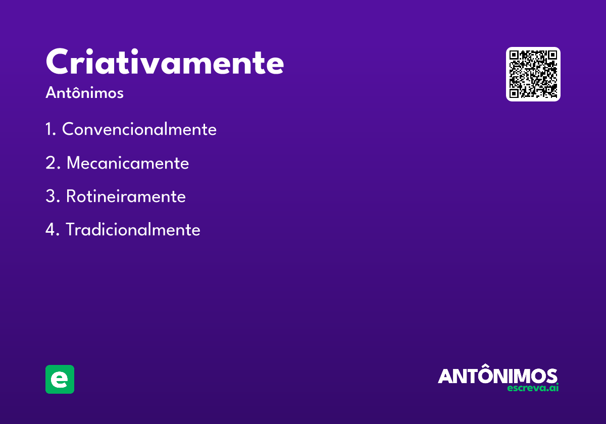 criativamente