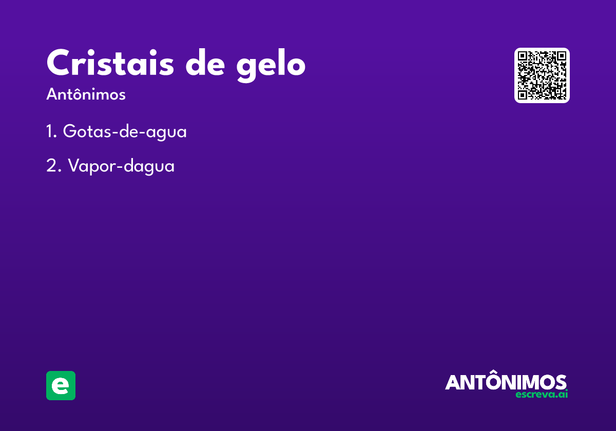cristais de gelo