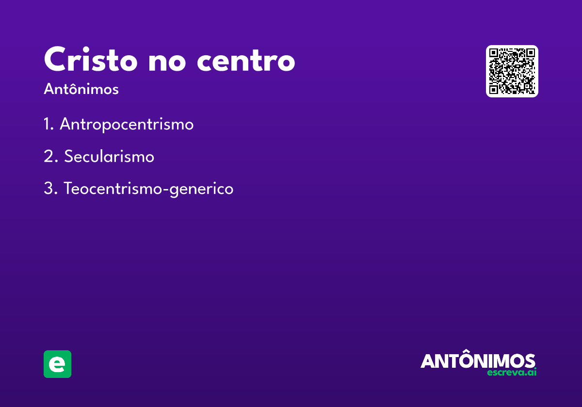 Cristo no centro