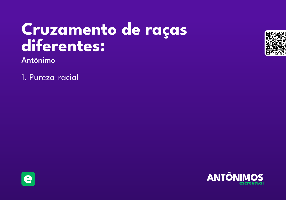 Cruzamento de raças diferentes: