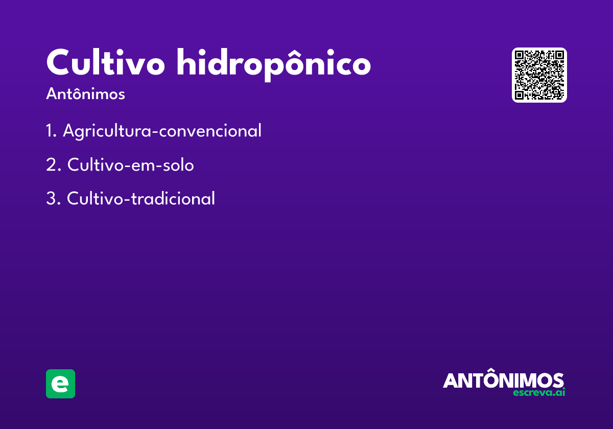 cultivo hidropônico