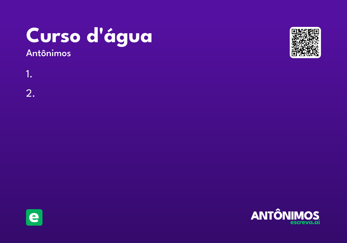 curso d’água