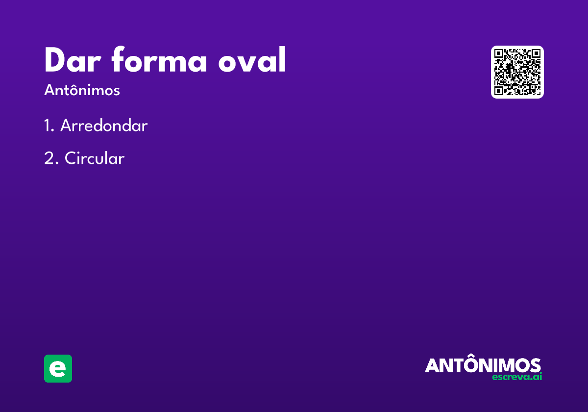 dar forma oval