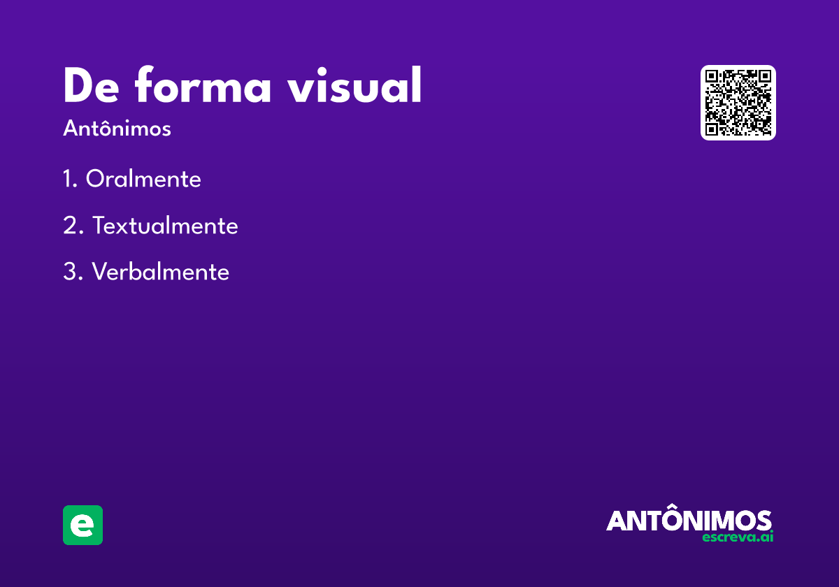 de forma visual