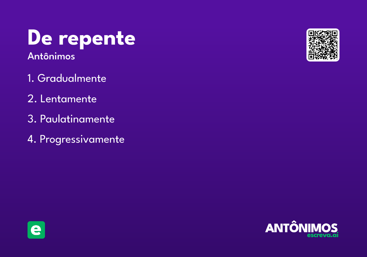 de repente