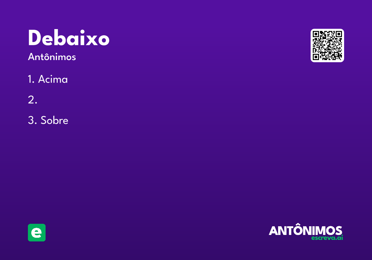 debaixo