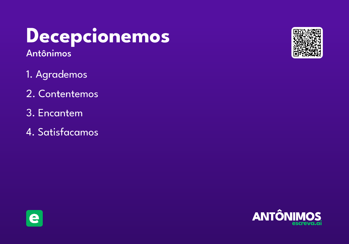 decepcionemos