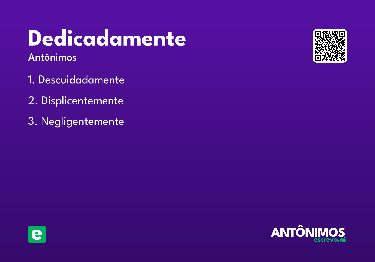 dedicadamente
