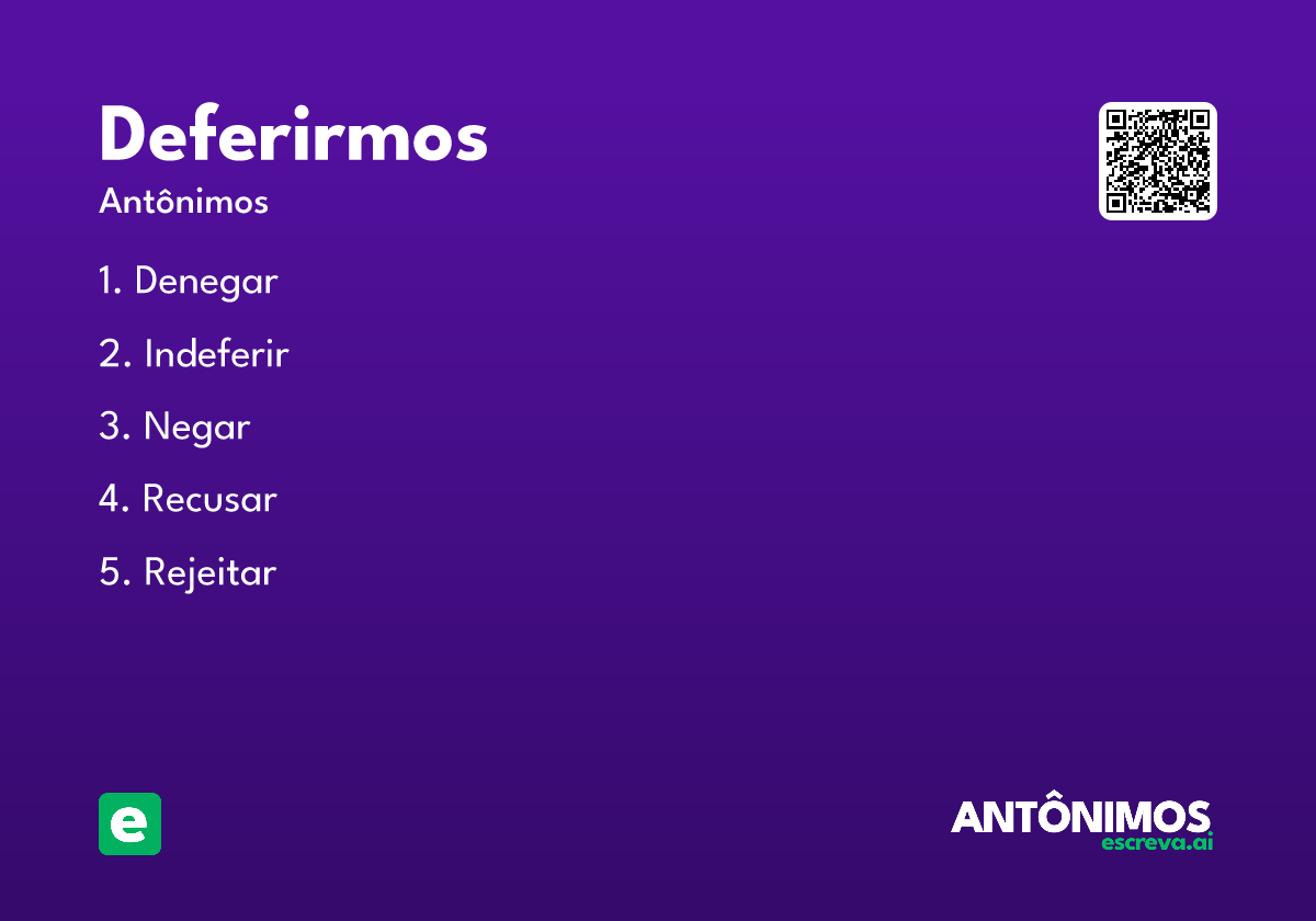 deferirmos