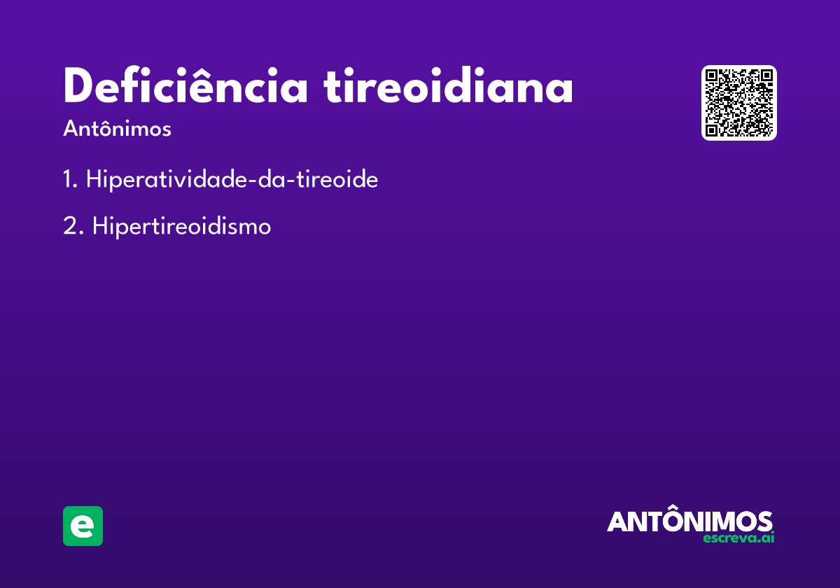 deficiência tireoidiana