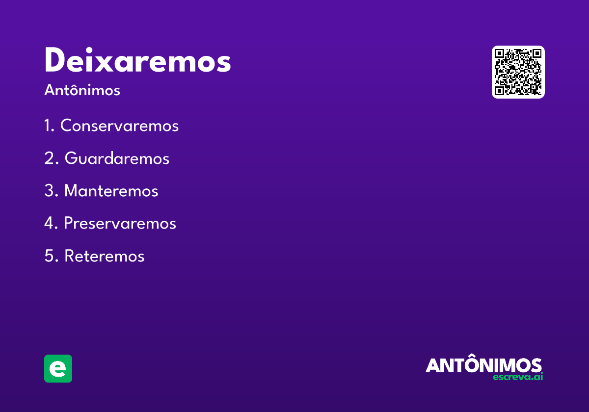 deixaremos