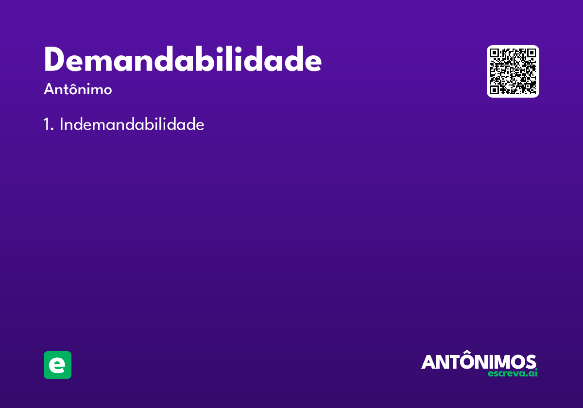 demandabilidade