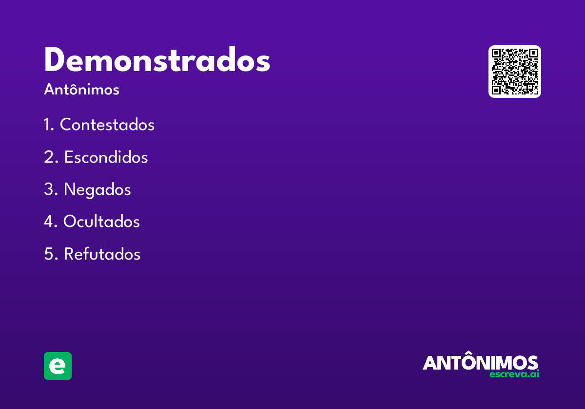 demonstrados