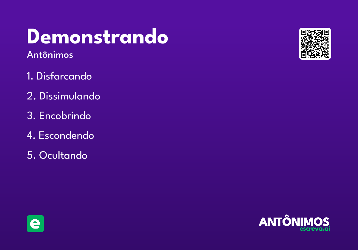 demonstrando