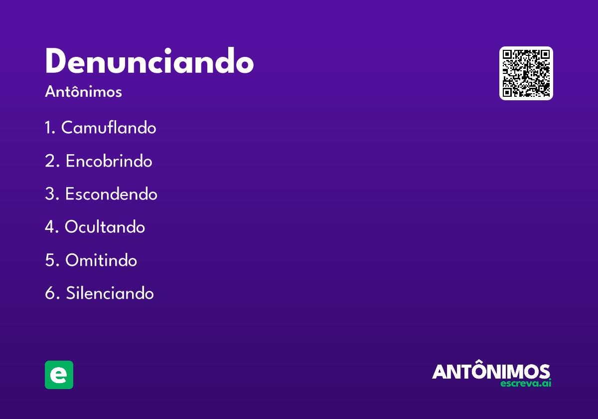 denunciando