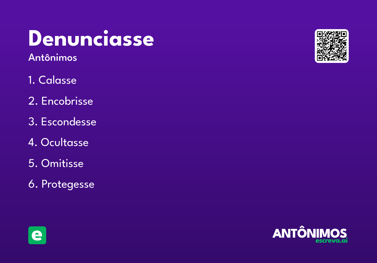 denunciasse
