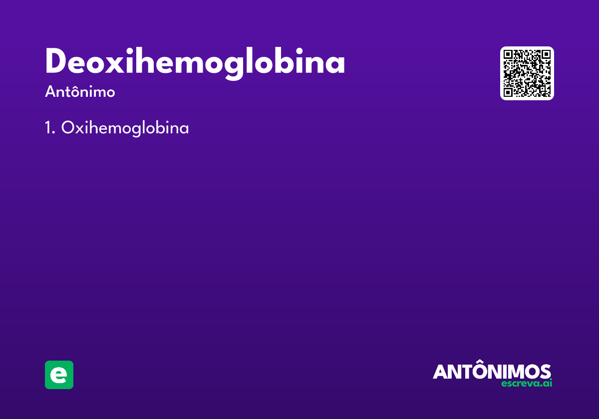 deoxihemoglobina