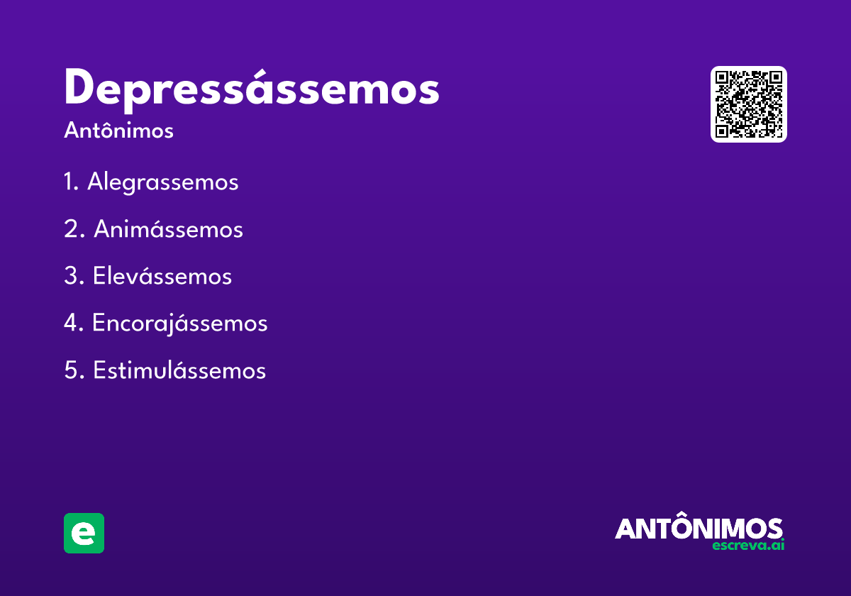 depressássemos