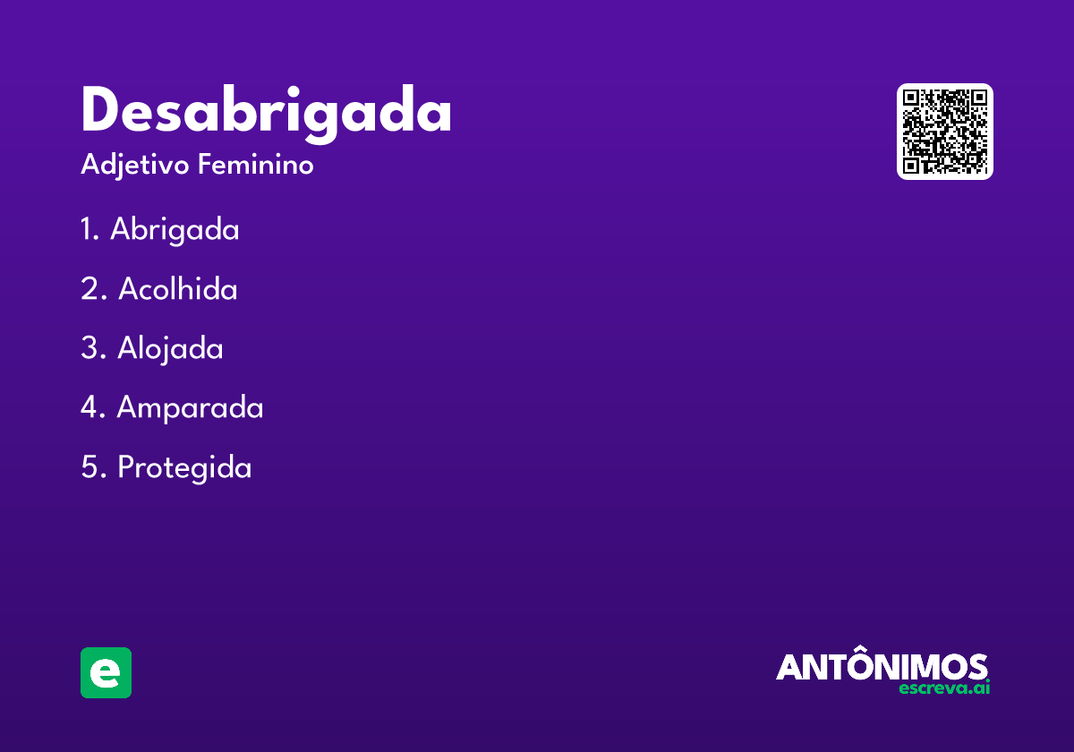 desabrigada