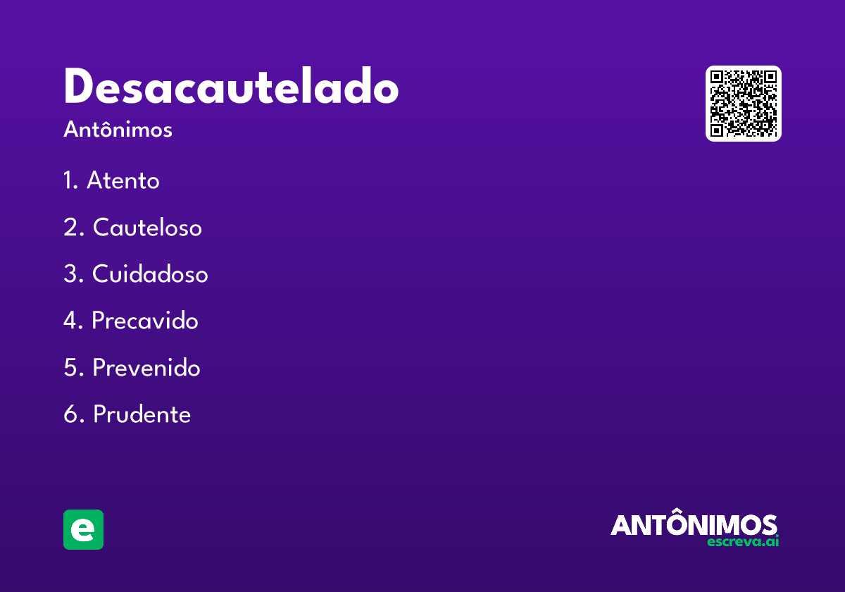 desacautelado