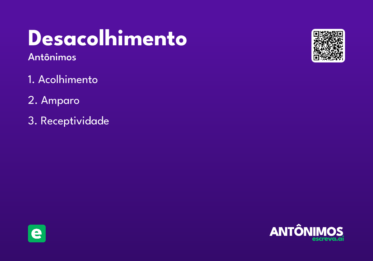 desacolhimento