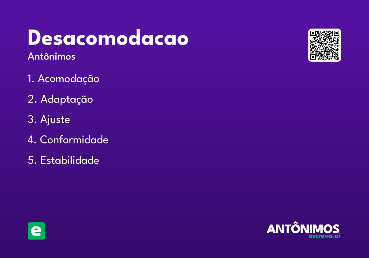 desacomodacao
