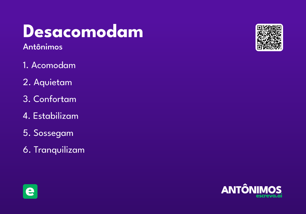 desacomodam
