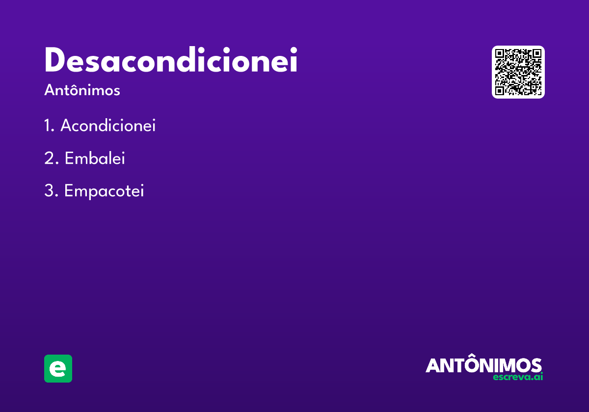 desacondicionei