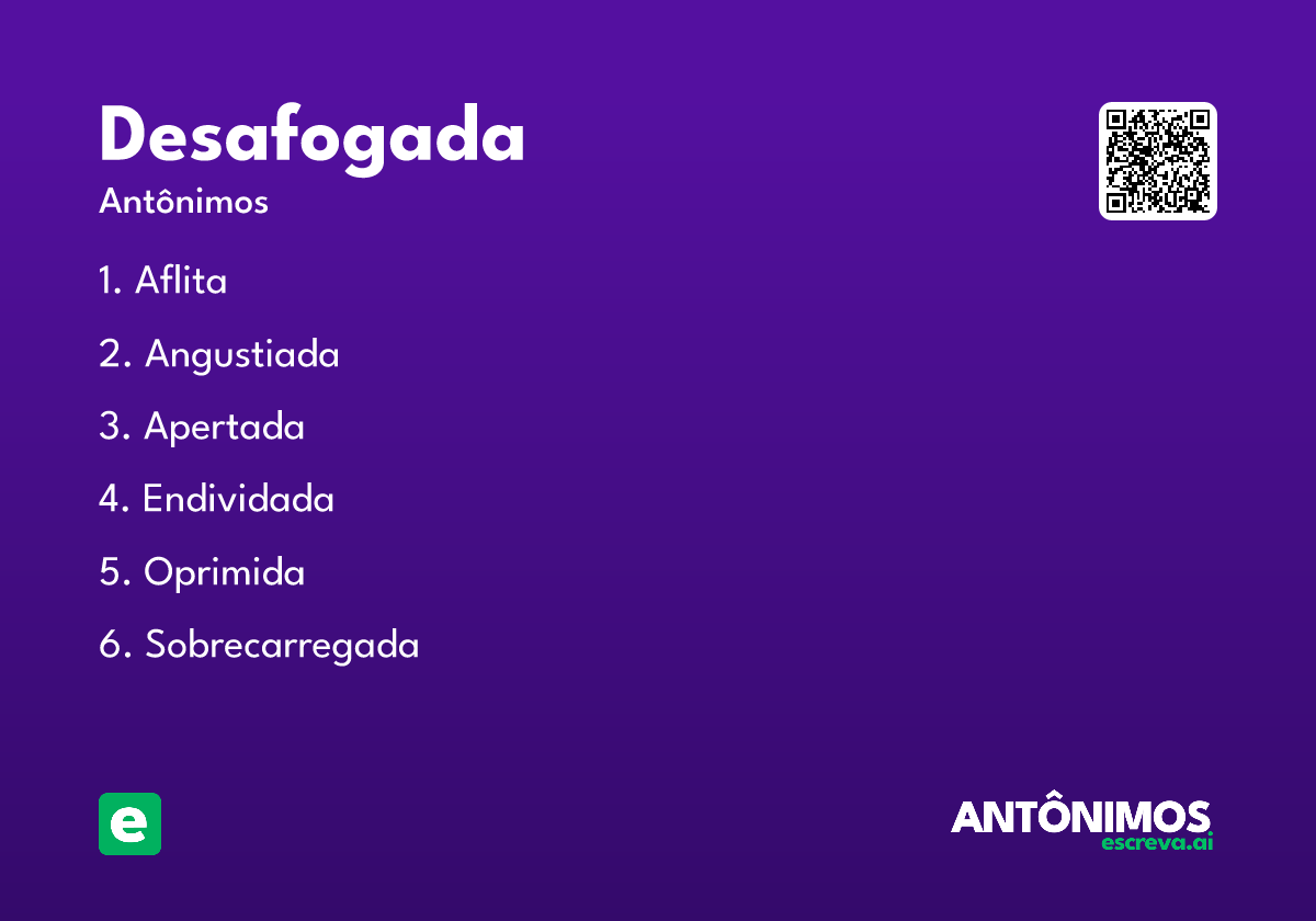 desafogada