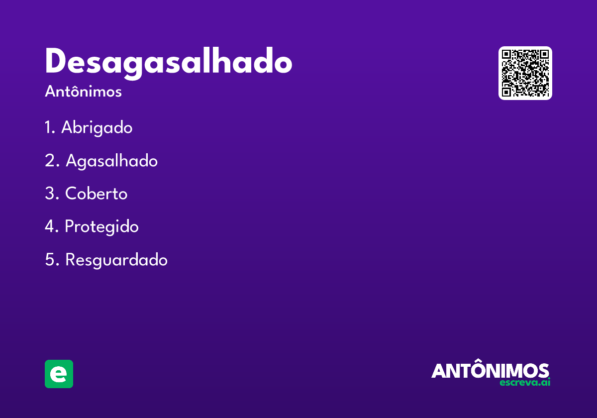 desagasalhado