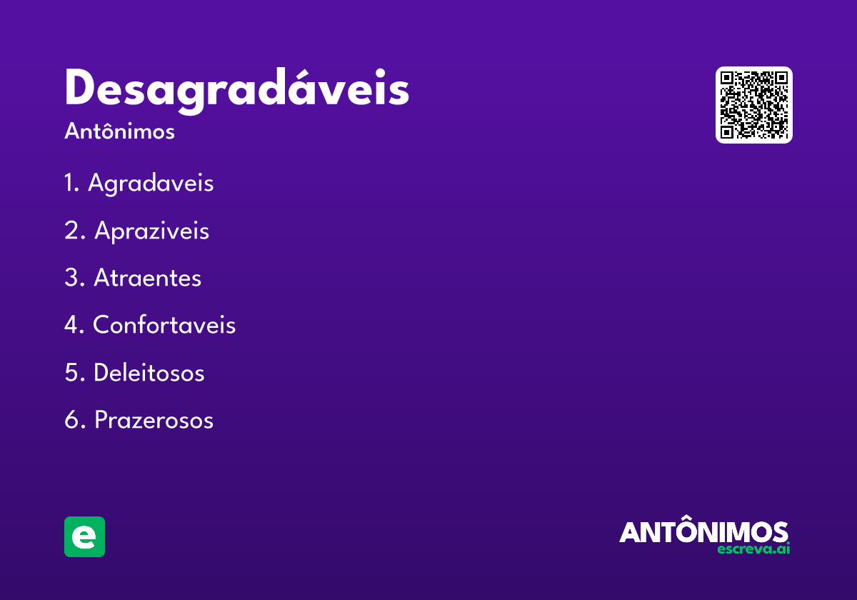 desagradáveis