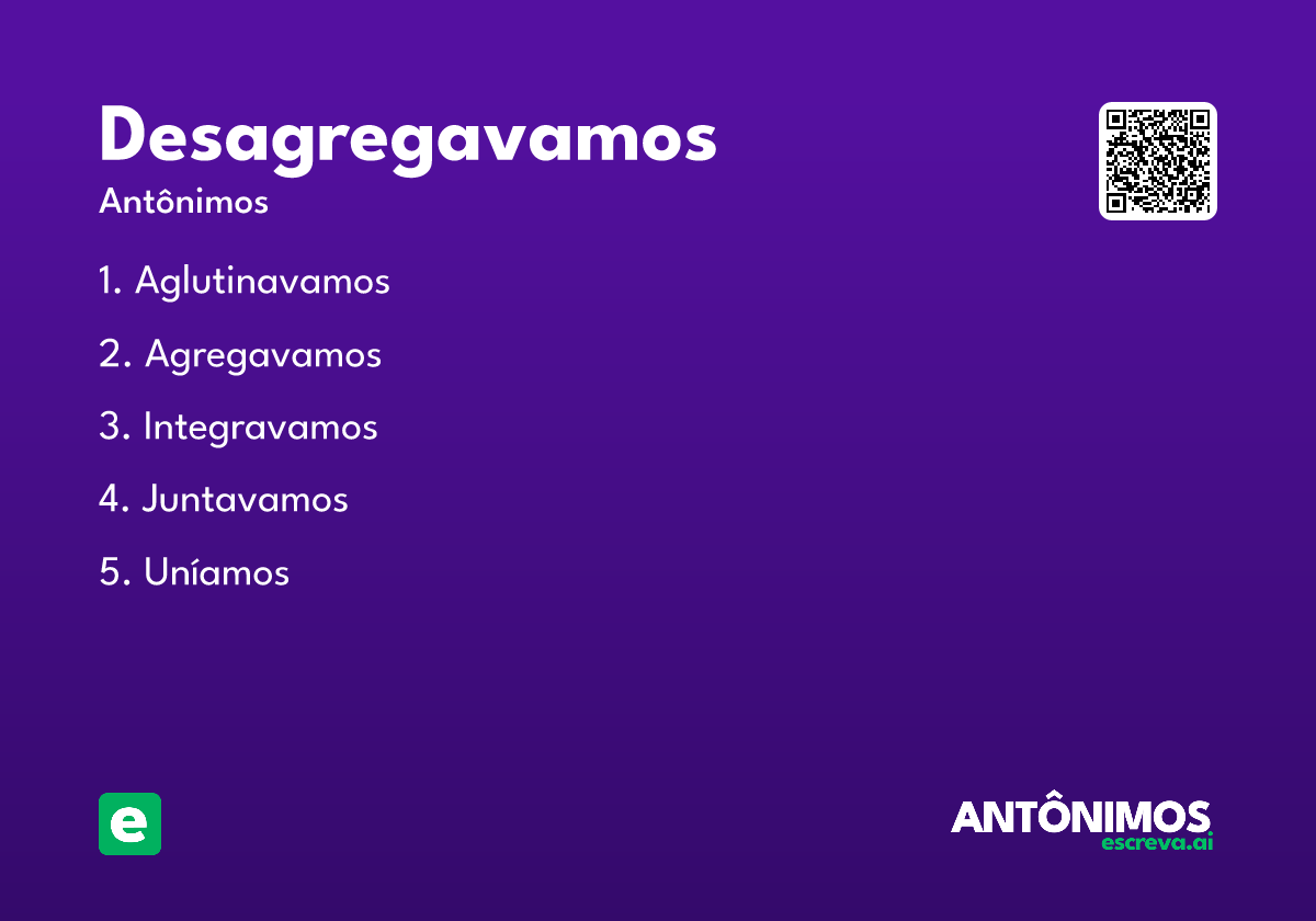 desagregavamos