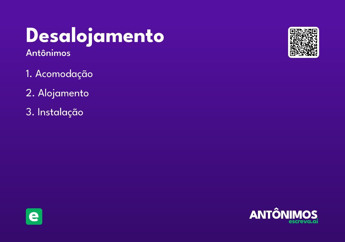 desalojamento