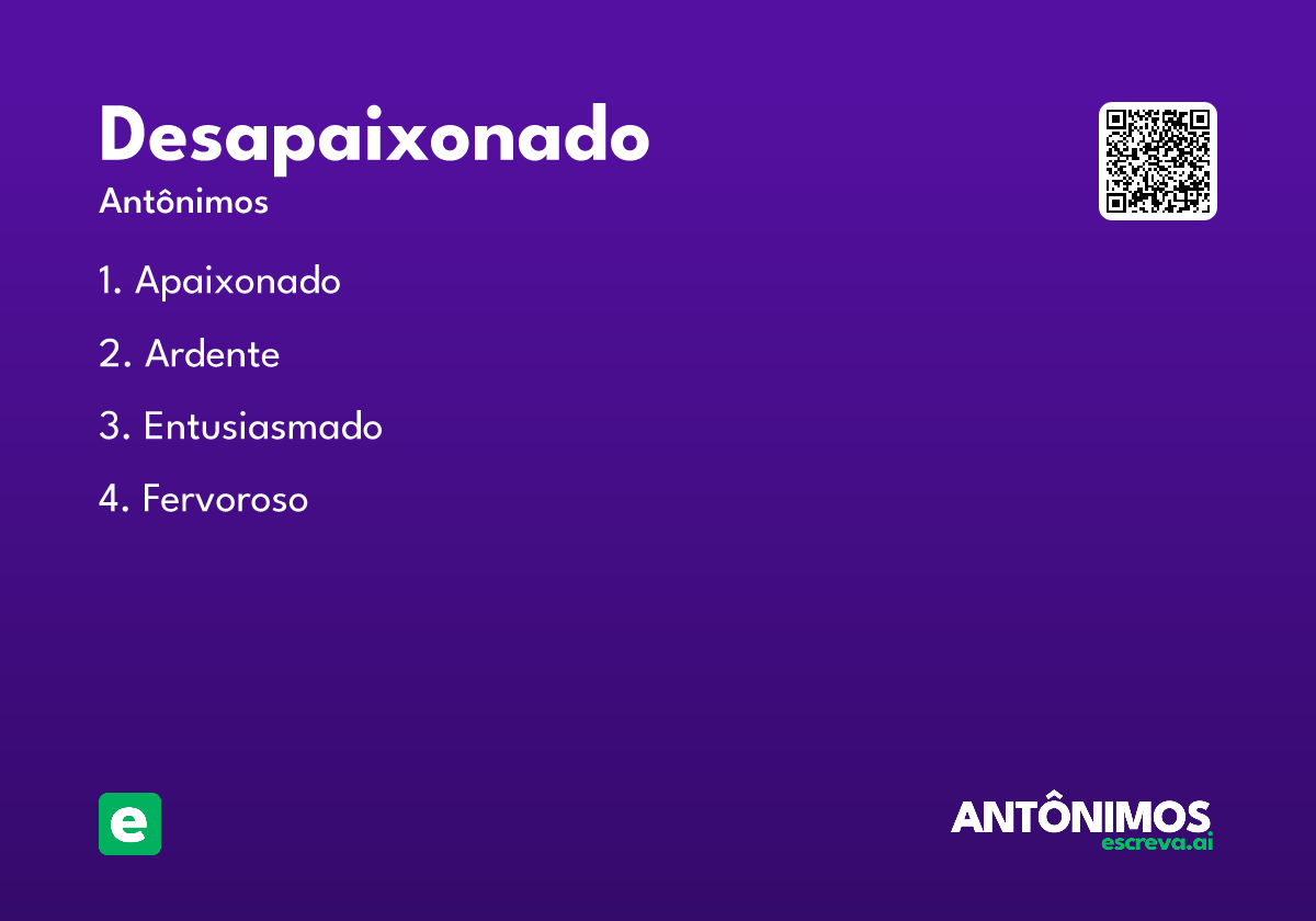 desapaixonado